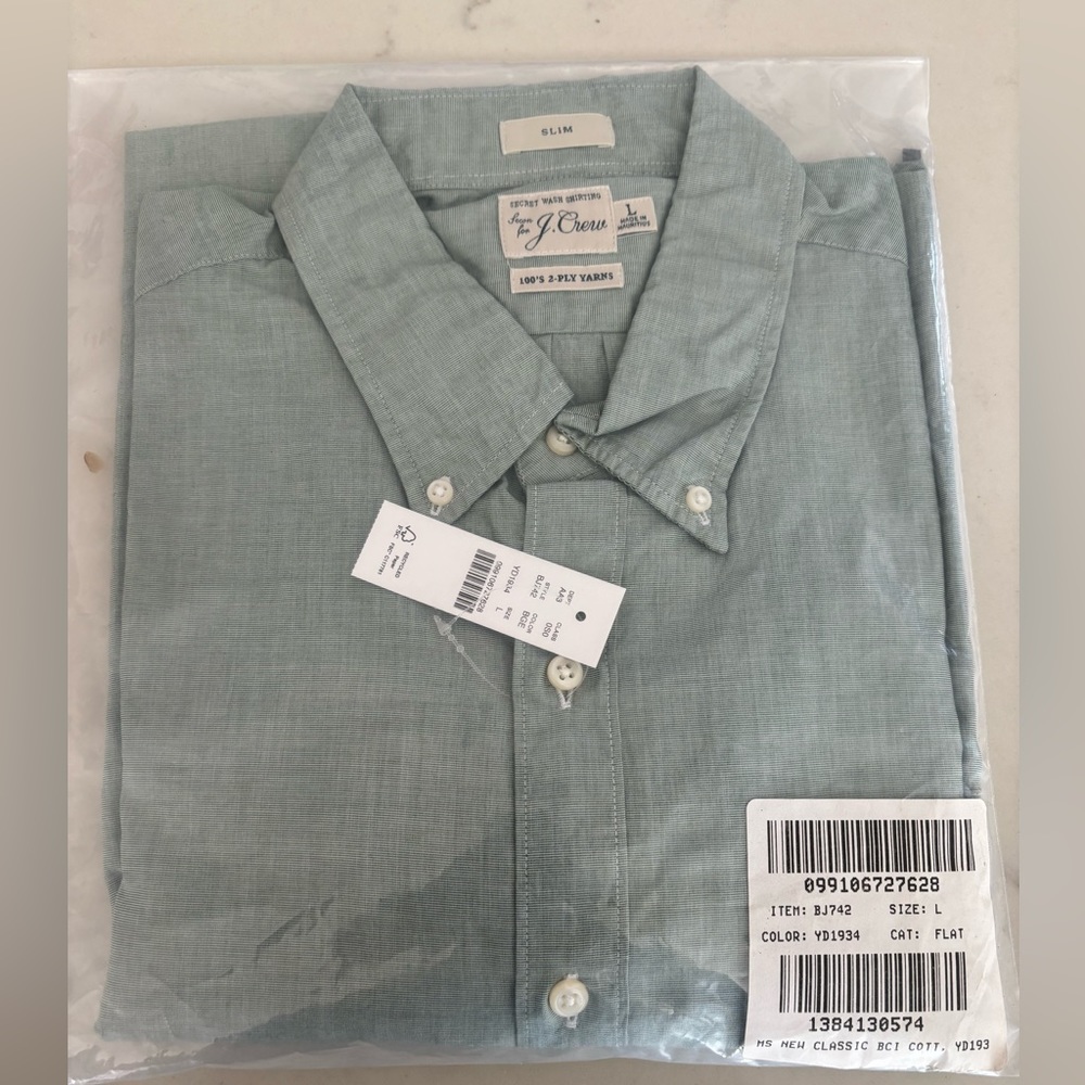 J. Crew secret wash slim fit button down